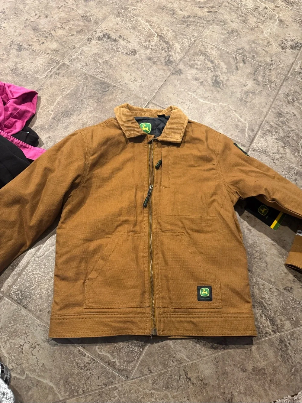 💛John Deere Boys' tractor jacket Bronze